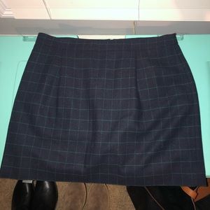 Jcrew wool plaid skirt